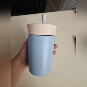 12 oz Owala Blue Tumbler with Straw